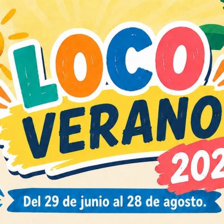 Cartel de Verano Loco. Abierto el plazo de inscripción para el Loco Verano Tinajo 2026. Consulta las fechas, horarios, precios y cómo apuntar a los menores.