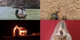 Detalle de la videoinstalación de Atchen Pounapal en la exposicion el almacen lanzarote 2026