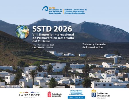 Logotipo y ponentes del VIII Spring Symposium on Tourism Development Lanzarote 2026