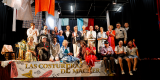 Procesión y el Grupo de Teatro de Mácher en las Fiestas de San Pedro.
