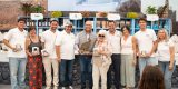 Representantes de la Quesería El Faro recogiendo el premio Empleita de Oro en el concurso insular de quesos de Lanzarote 2026