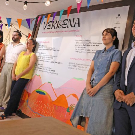 Presentación institucional de la quinta edición del encuentro literario de lanzarote verbena en el almacen