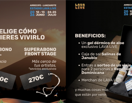 Punto de venta oficial y taquilla física del lava live festival arrecife 2026 en el centro comercial