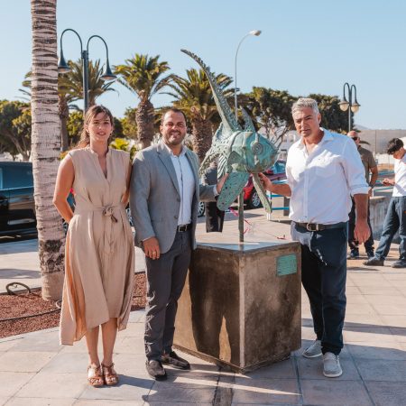 Nuevas esculturas de bronce del proyecto mar abierto arrecife 2026 en Puerto Naos