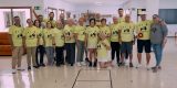 Echedey Eugenio y Rosmen Quevedo junto al equipo de mayores Gurfines de Arrecife