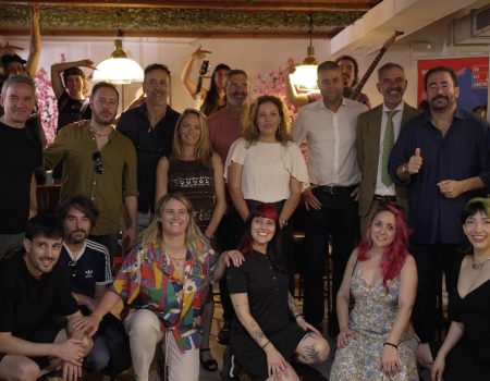 Presentación del festival Arrecife en Vivo 2026 ante periodistas musicales en la Casa de Canarias en Madrid.