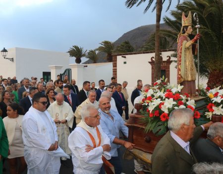 Los actos principales en honor al patrono de Lanzarote se celebrarán el próximo martes 7 de julio. Foto: Ayuntamiento de Yaiza.