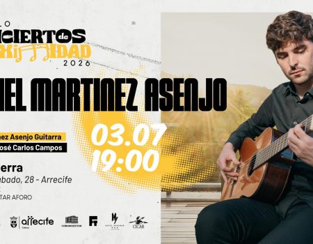 El guitarrista clásico Daniel Martínez Asenjo durante un concierto de la Fundación Nino Díaz.