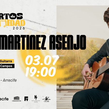 El guitarrista clásico Daniel Martínez Asenjo durante un concierto de la Fundación Nino Díaz.