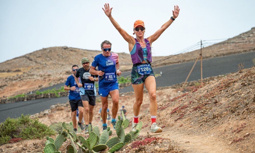 Participantes en la salida del Trail La Vegueta en Tinajo Lanzarote.