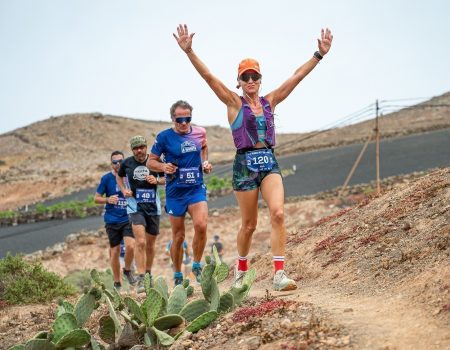 Participantes en la salida del Trail La Vegueta en Tinajo Lanzarote.