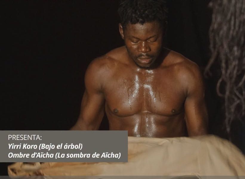 Bailarines de la compañía Fientan realizando una coreografía contemporánea.
