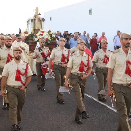 Procesion de San Marcial de Rubicon en el pueblo de Femes Lanzarote