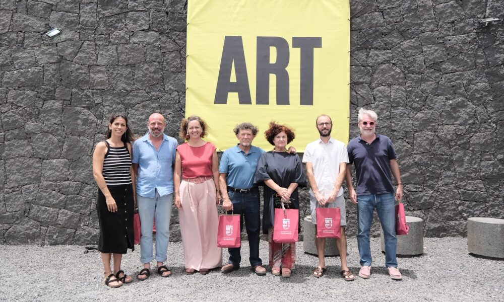 Alumnado del V Campus de Escultura de Lanzarote en San Bartolomé