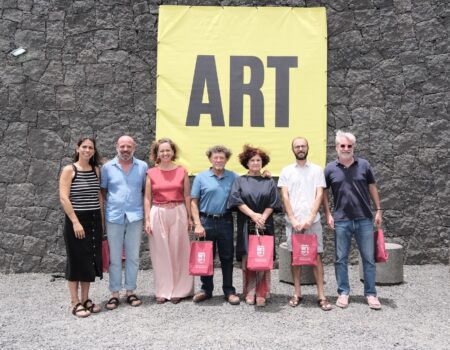 Alumnado del V Campus de Escultura de Lanzarote en San Bartolomé