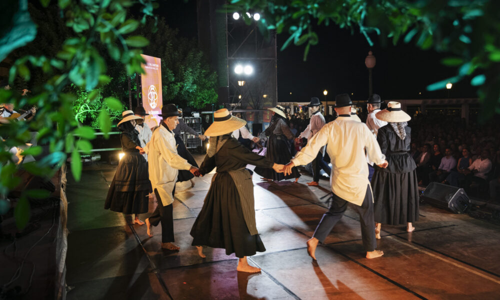 Los integrantes de la agrupación de danza y música tradicional Los Campesinos en Lanzarote.