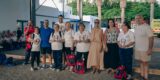 Mayores compitiendo durante el Torneo de Bola Canaria San Ginés en Arrecife.