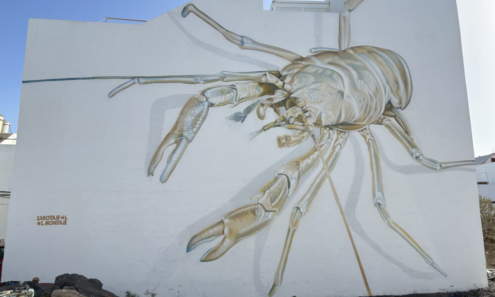 Mural del Festival Memorias de un Grillo Blanco en Punta Mujeres