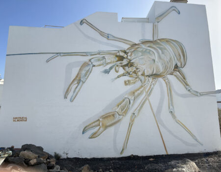 Mural del Festival Memorias de un Grillo Blanco en Punta Mujeres