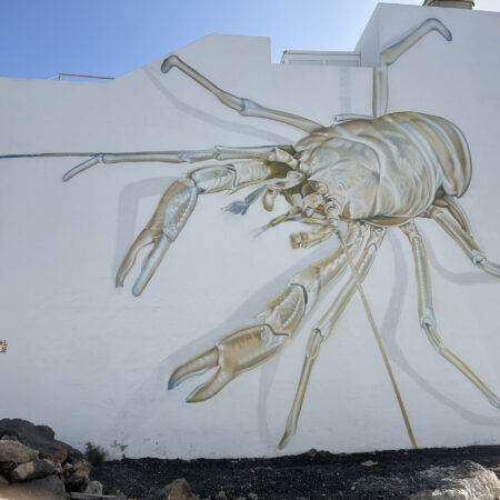 Mural del Festival Memorias de un Grillo Blanco en Punta Mujeres