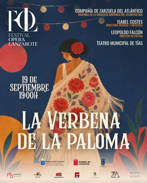 Cartel de La verbena de la Paloma en el Festival de Ópera de Lanzarote