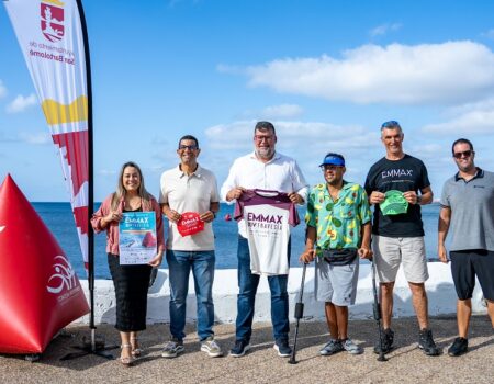 Presentación oficial de la XIV Travesía a Nado EMMAX 2026 en Lanzarote.