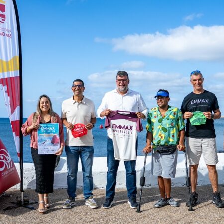 Presentación oficial de la XIV Travesía a Nado EMMAX 2026 en Lanzarote.