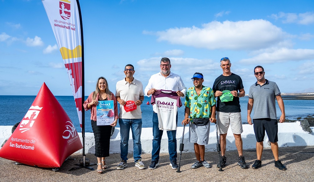 Presentación oficial de la XIV Travesía a Nado EMMAX 2026 en Lanzarote.