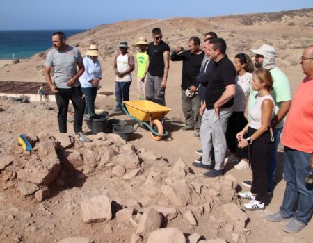Excavaciones arqueológicas en el yacimiento del Rubicón Yaiza