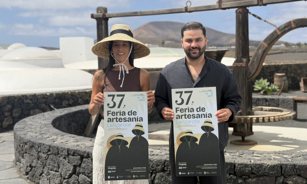 Cartel oficial de la 37ª Feria de Artesanía de Lanzarote 2026.