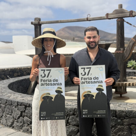 Cartel oficial de la 37ª Feria de Artesanía de Lanzarote 2026.