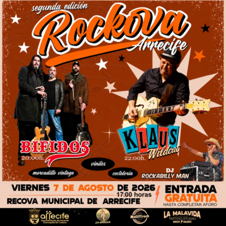 Cartel del Festival Rockova Arrecife 2026