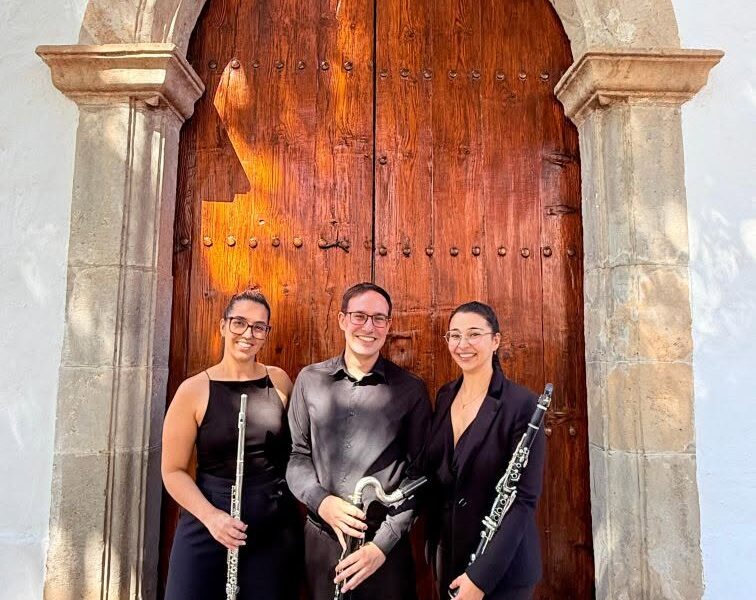 Instrumentos de viento y madera en un concierto de música de cámara)