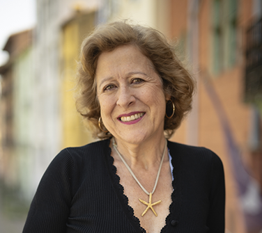 berna durante un encuentro con lectores en el Festival de Literatura de Lanzarote.
