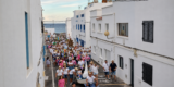 Vecinos celebrando las tradiciones durante las fiestas de Punta Mujeres.