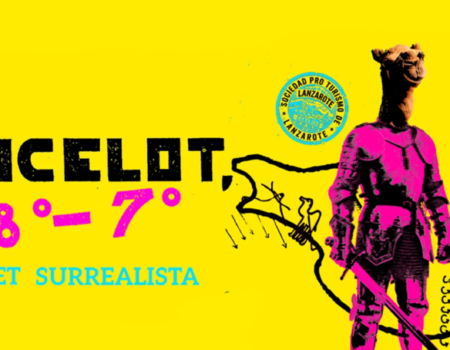 Cartel del espectáculo Lancelot 28º-7º en el Auditorio Cueva de los Verdes.