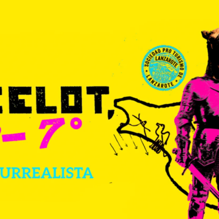 Cartel del espectáculo Lancelot 28º-7º en el Auditorio Cueva de los Verdes.