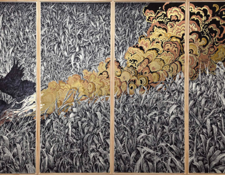 Obra gráfica perteneciente a 'Lo que permanece', la nueva exposición de Marco Alom.
