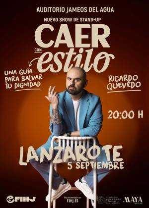 El humorista colombiano Ricardo Quevedo, protagonista del espectáculo Caer con estilo en Lanzarote.