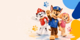 Imagen promocional anunciando la visita de los personajes de la Patrulla Canina para saludar a los niños.