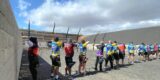 Arqueros del Club Pentarcos practicando tiro con arco en Teguise.