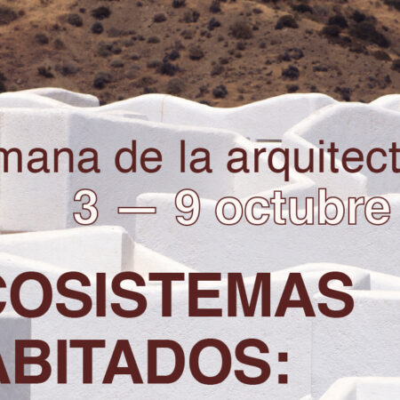 Cartel oficial de la Semana de la Arquitectura 2026 en Lanzarote.