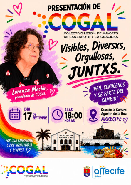 Presentación del Colectivo LGTBI+ de Mayores de Lanzarote y La Graciosa en la Casa de la Cultura.