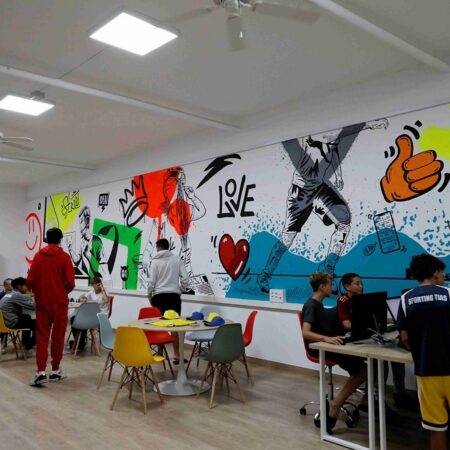 Instalaciones y usuarios del Espacio Joven de Tías.