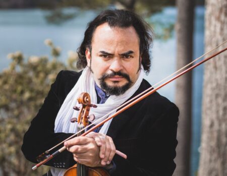 El violinista venezolano Alexis Cárdenas en Arrecife.
