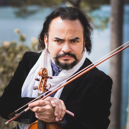 El violinista venezolano Alexis Cárdenas en Arrecife.