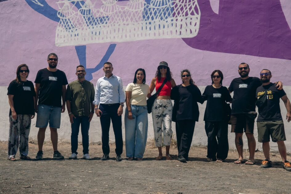 Nuevos murales artísticos sobre la cultura del agua en las calles de Argana Baja.