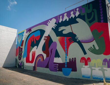 Nuevos murales artísticos sobre la cultura del agua en las calles de Argana Baja.
