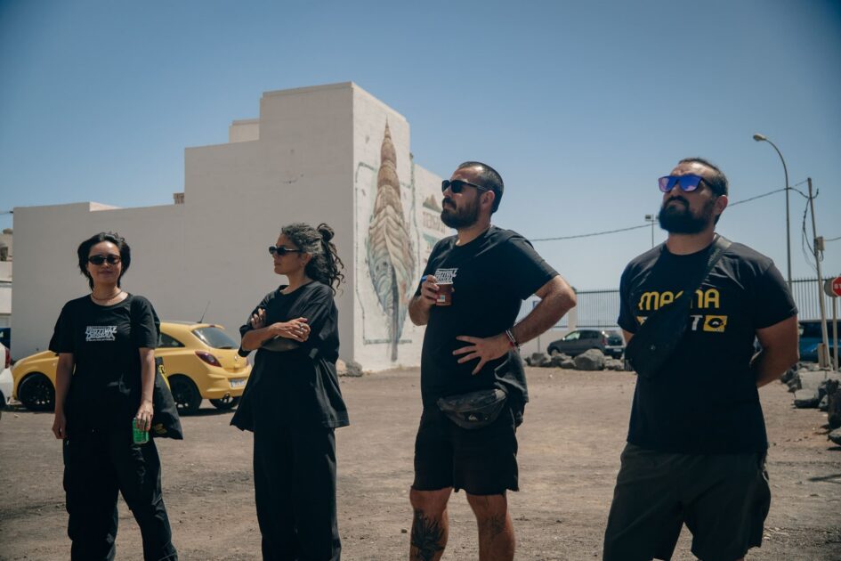 Nuevos murales artísticos sobre la cultura del agua en las calles de Argana Baja.