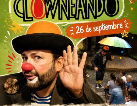 Cartel oficial de la obra Clowneando del Teatro Sabatea en Valterra.